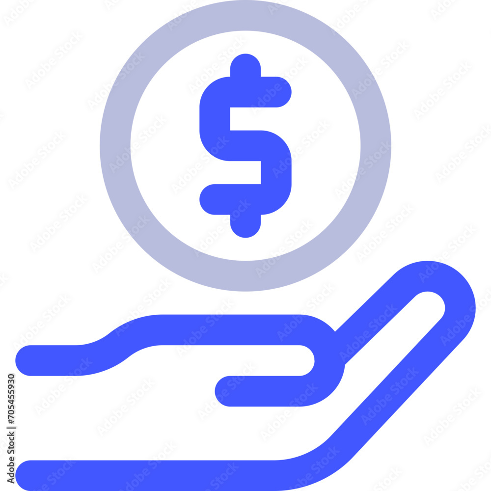 Hand Holding Money Icon Hand Holding Money Icon