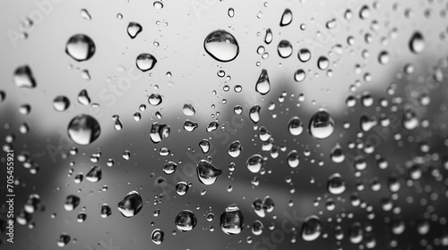 drops of water on the window