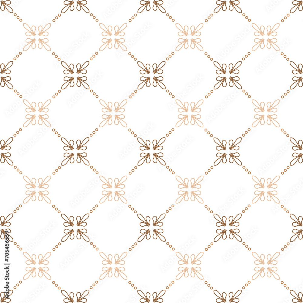 Fototapeta premium Elegant Classic Vintage Seamless Pattern