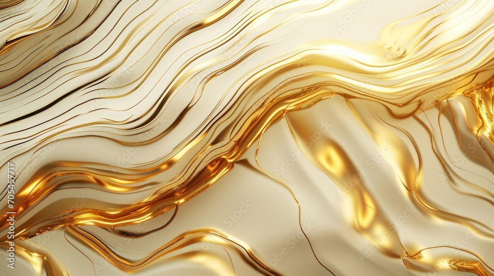 Abstract organic gold lines wallpaper, Generative AI Abstract organic gold lines wallpaper, Generative AI