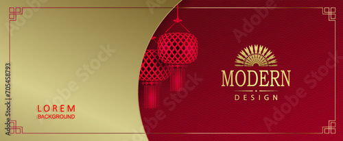 Gorgeous textured illustration, oval curtain with red skylights.