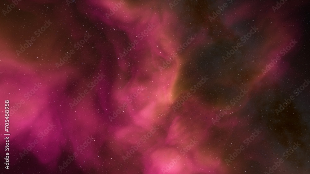 Fototapeta premium Space nebula, for use with projects on science, research, and education. Illustration 
