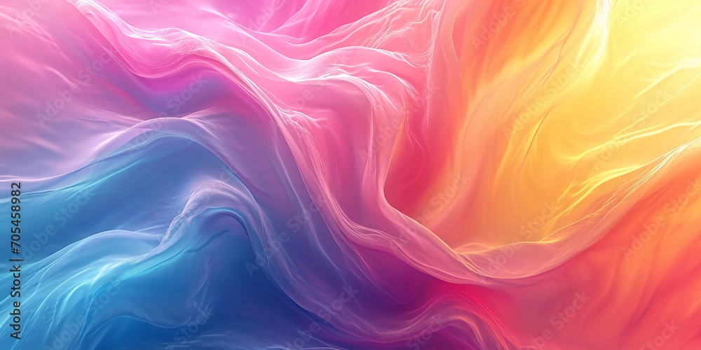 Abstract background with smooth lines in pink, orange and yellow colors Abstract background with smooth lines in pink, orange and yellow colors