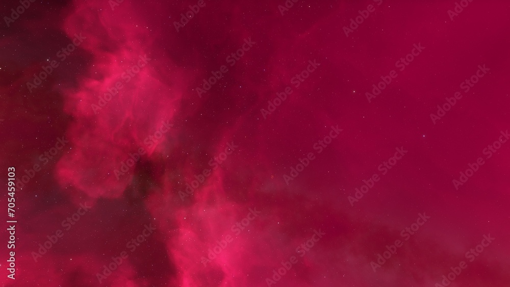 Fototapeta premium Cosmic background with a blue purple nebula and stars 