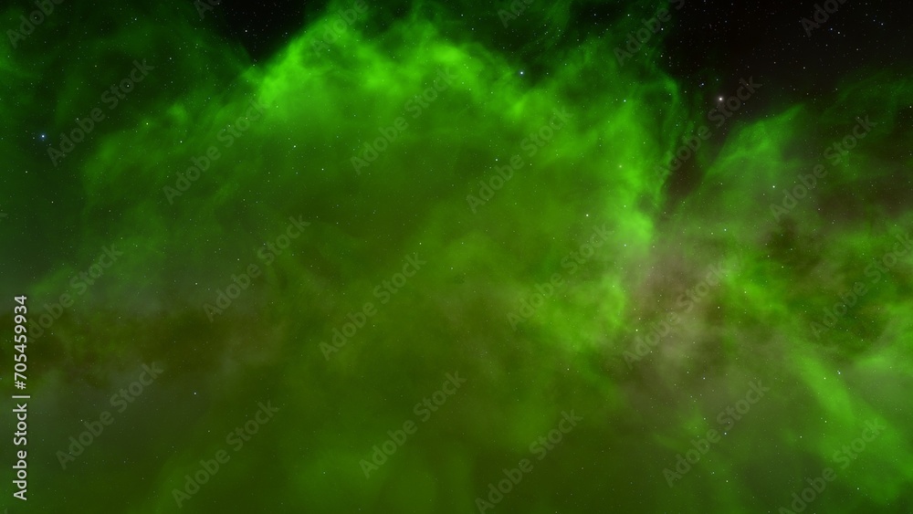 Fototapeta premium Cosmic background with a blue purple nebula and stars 