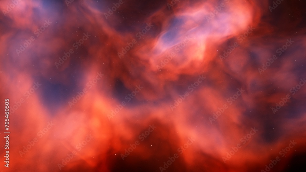 nebula gas cloud in deep outer space
