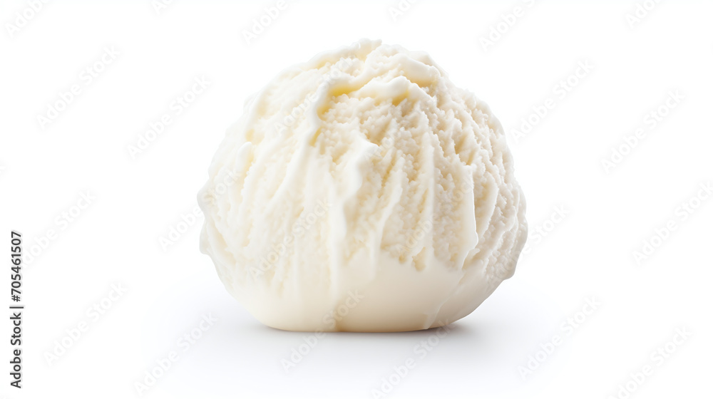 Vanilla ice cream isolated on white background. Vanilla ice cream isolated on white background.