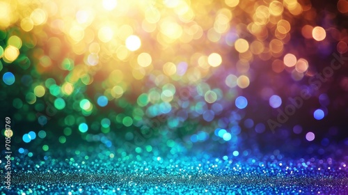 Beautiful abstract shiny light and glitter background. St. Patrick’s Day