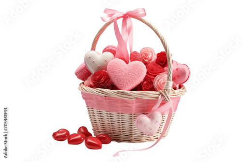 Valentine Day Basket Filled with Love