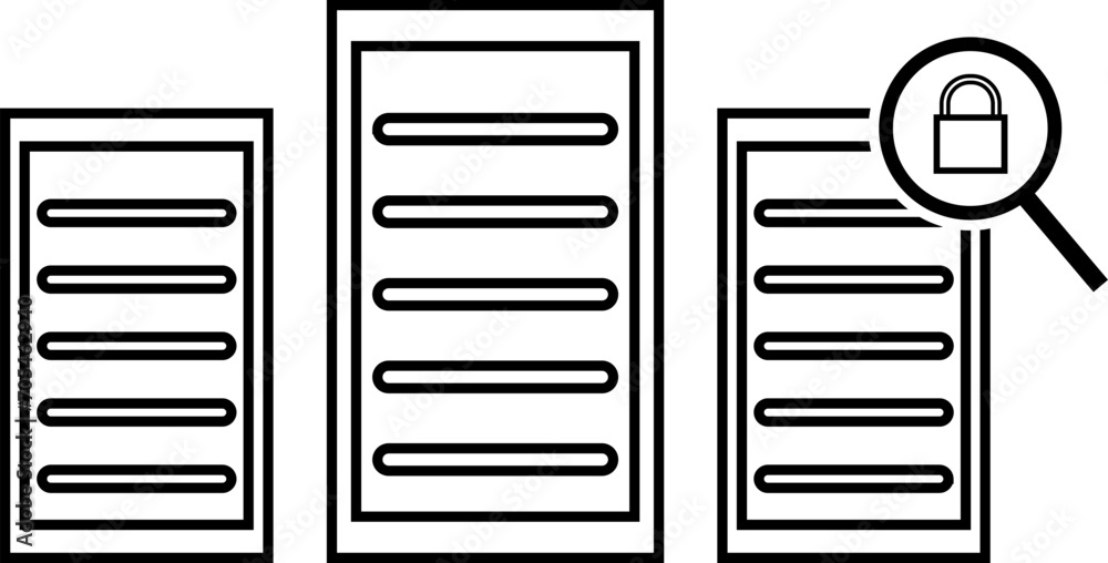 Data Analysis Outline Icon Data Analysis Outline Icon