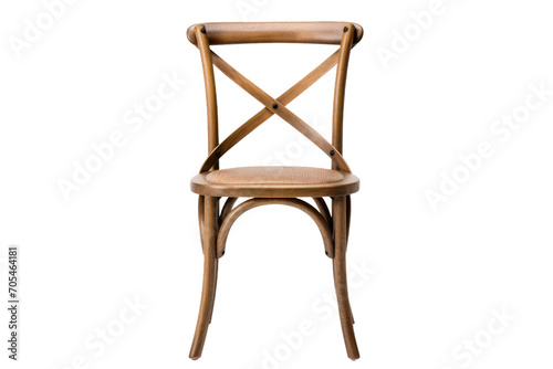 The Cross Back Chair Chronicles on Transparent Background, PNG, Generative Ai