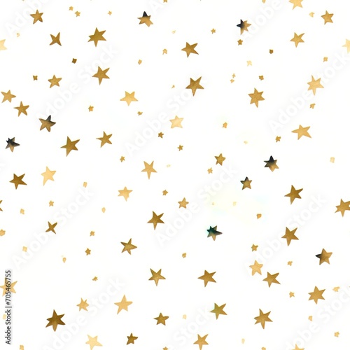 gold stars scattered on white background