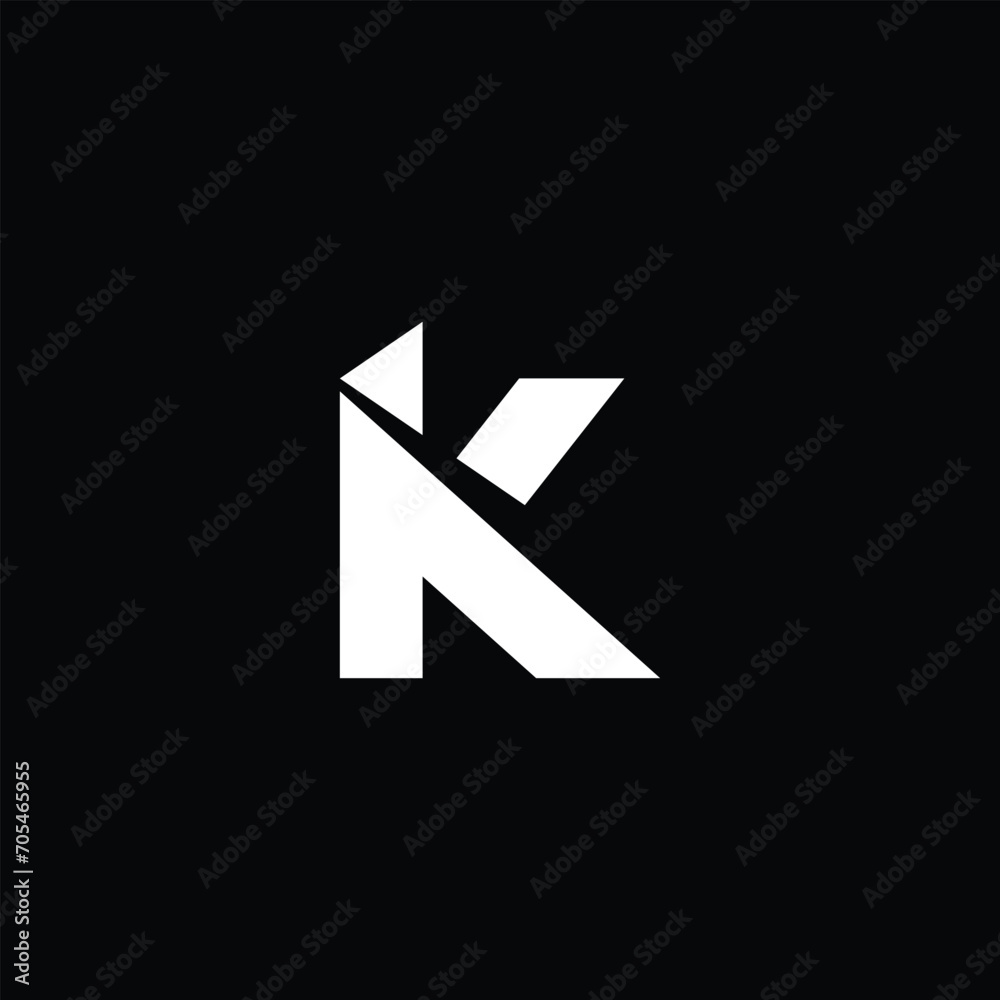 Monogram iK Letter Logo Design. Usable for Business Logo. Logo Element Monogram iK Letter Logo Design. Usable for Business Logo. Logo Element