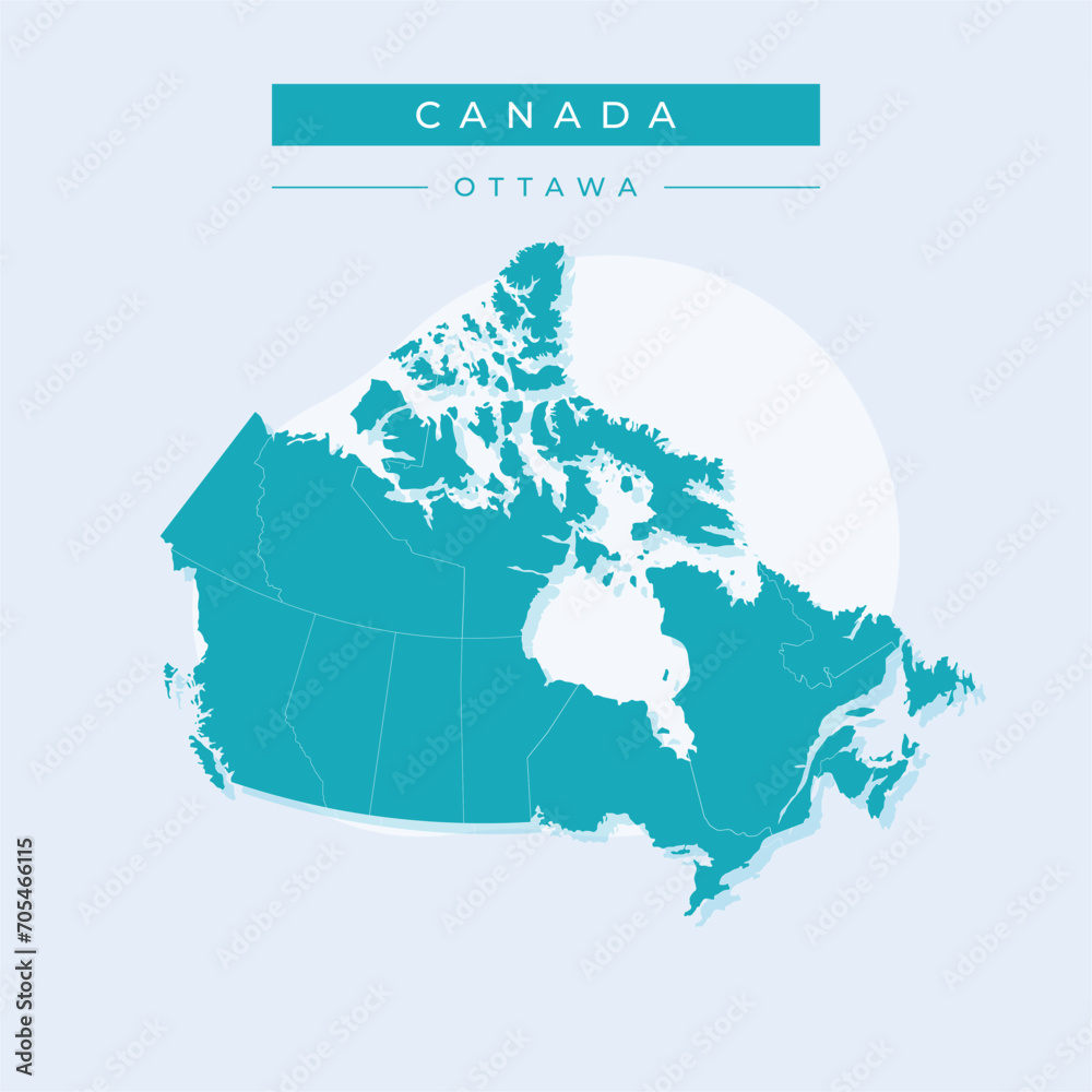 Vector illustration vector of Canada map Canada