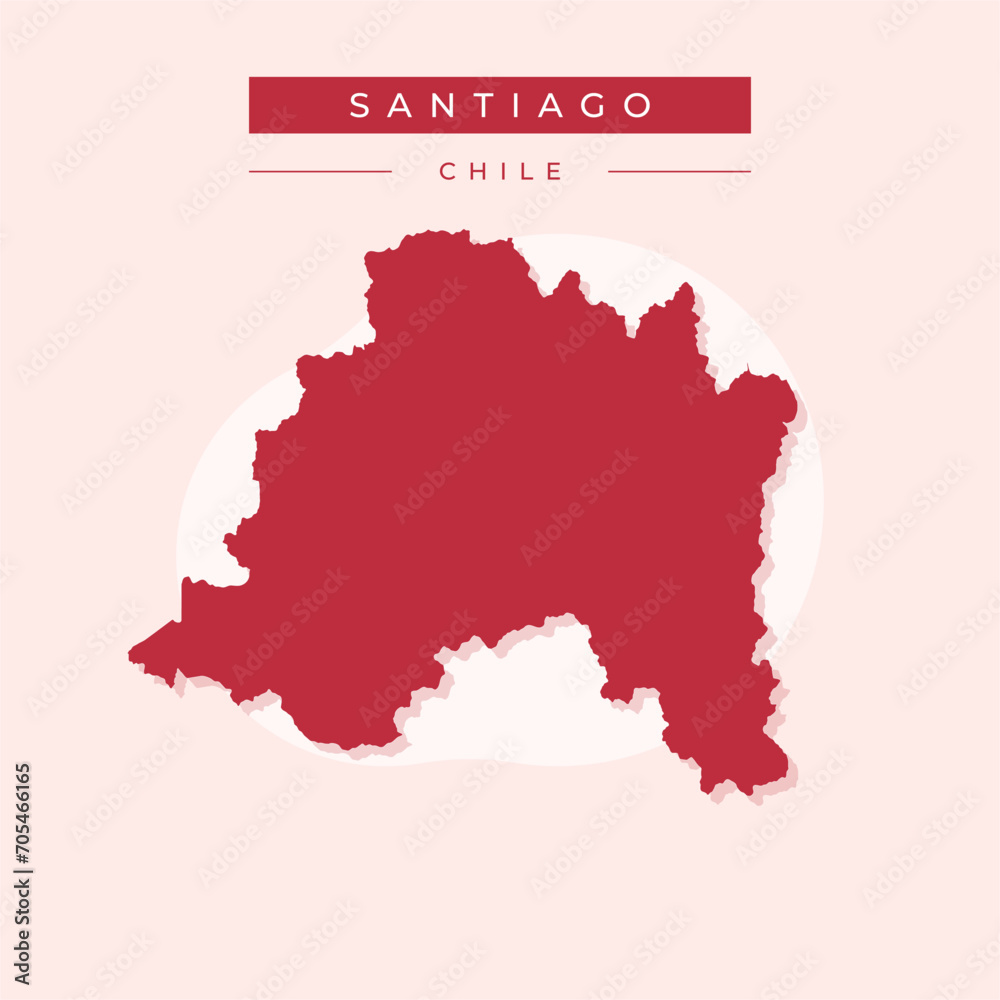 Vector illustration vector of Santiago map Chile Vector illustration vector of Santiago map Chile