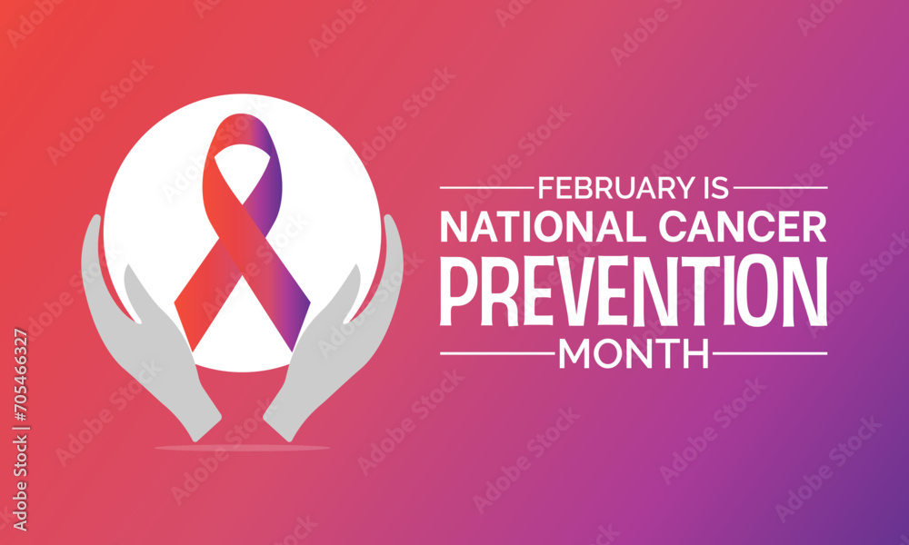 National Cancer Prevention Month observed every year in month of february. Vector health banner, flyer, poster and social medial template design. National Cancer Prevention Month observed every year in month of february. Vector health banner, flyer, poster and social medial template design.