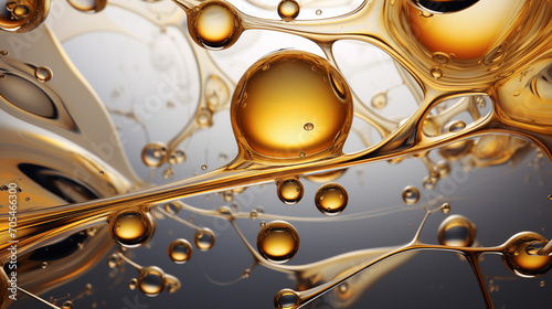 Fluid oil texture background. Generative AI