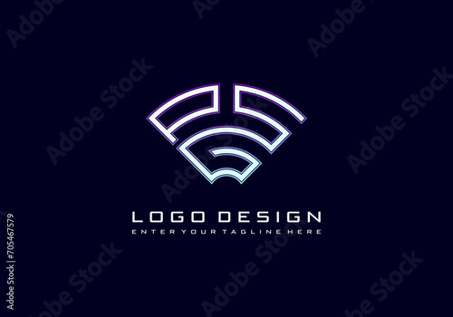 Premium vector letter PSG business logo design photo
