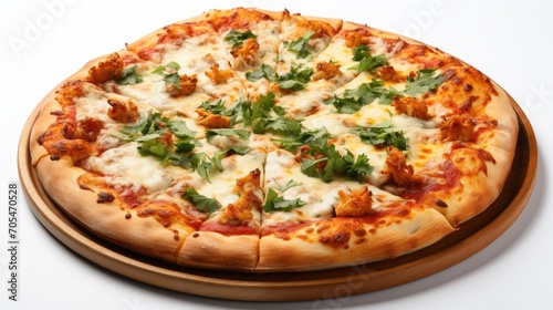 Pizza with cheese. Pizza margarita top view.