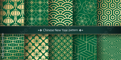 中国の旧正月のパターンセット
