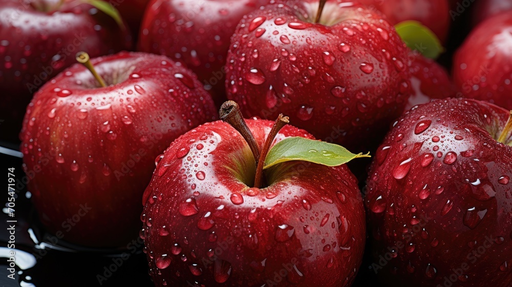 a collection of red apples in the background a collection of red apples in the background
