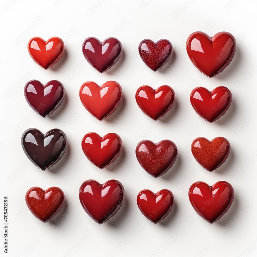red heart shape sticker red heart shape sticker