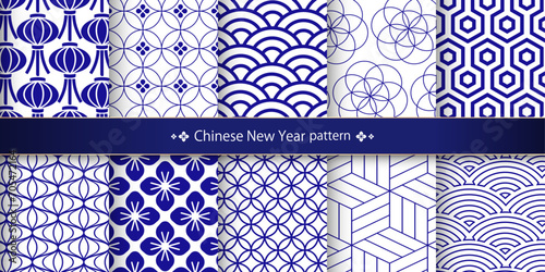 中国の旧正月のパターンセット