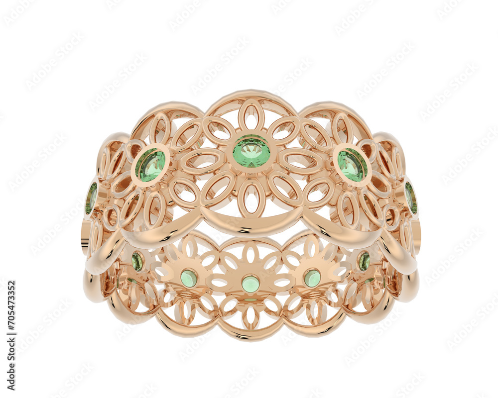 Jewelry isolated on background. 3d rendering - illustration Jewelry isolated on background. 3d rendering - illustration