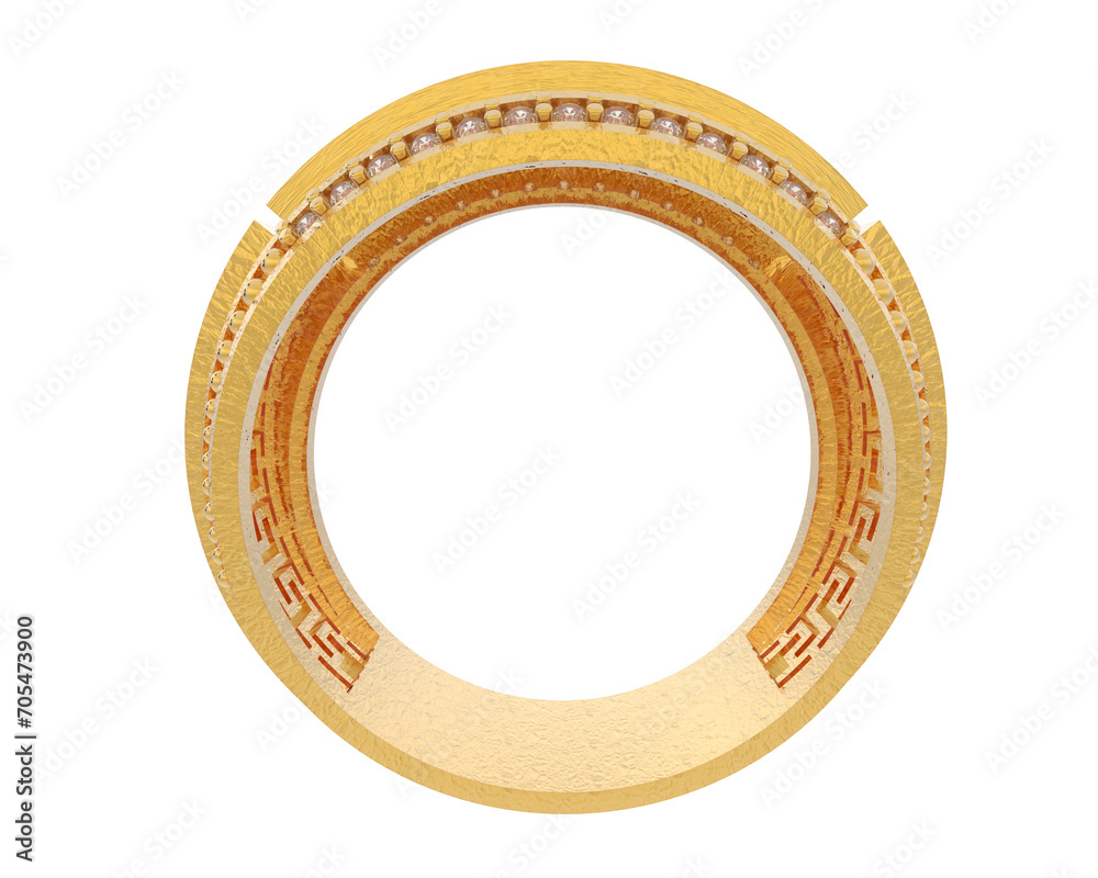 Jewelry isolated on background. 3d rendering - illustration