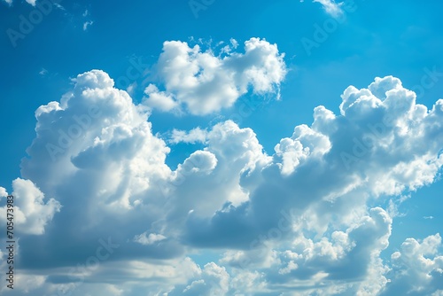 Beautiful clouds in blue sky background