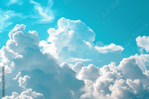 Beautiful clouds in blue sky background