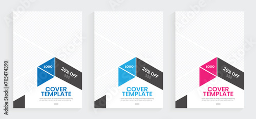 A4 annual report book cover design. Minimal style flyers and journal templates. New graphics brochure, company profile, and paperback planning design.