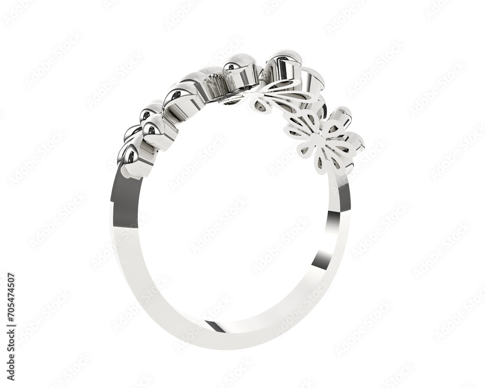 Jewelry isolated on background. 3d rendering - illustration Jewelry isolated on background. 3d rendering - illustration