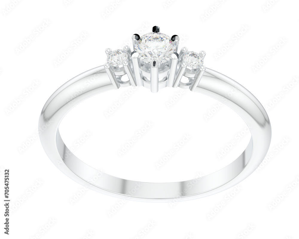 Jewelry isolated on background. 3d rendering - illustration Jewelry isolated on background. 3d rendering - illustration