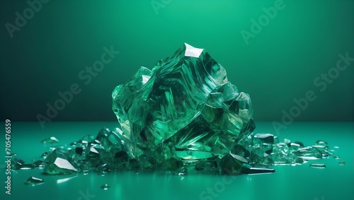 emerald crystal background photo