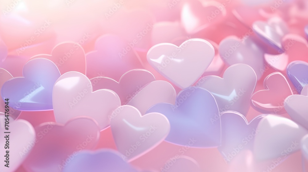 Valentine's day concept. Valentines Day Card. Pastel color tones.
