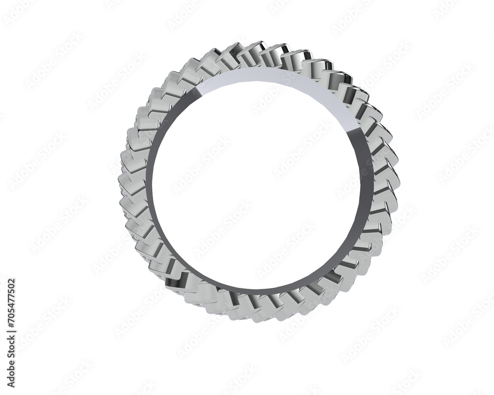 Jewelry isolated on background. 3d rendering - illustration