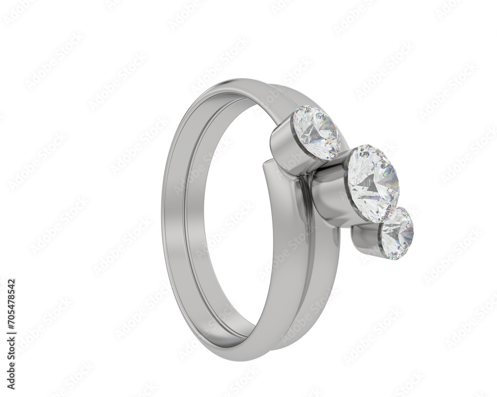 Jewelry isolated on background. 3d rendering - illustration Jewelry isolated on background. 3d rendering - illustration