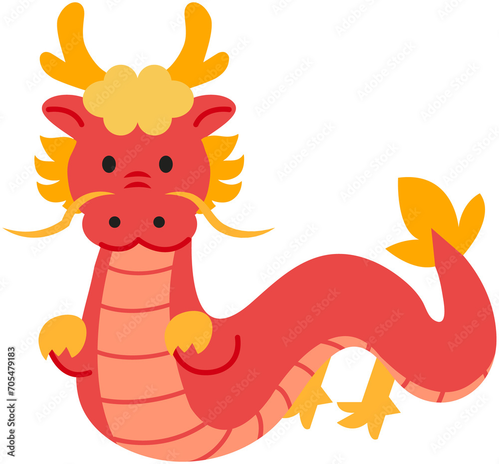 Fototapeta premium Chinese Dragon illustration