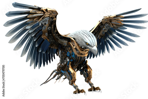 ElectroEagle, the Electric Aviator on Transparent Background, PNG, Generative Ai