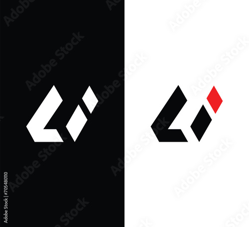Monogram Ui Letter Logo Design. Usable for Business Logo. Logo Element