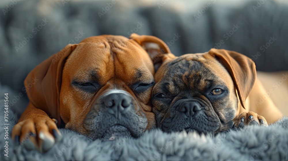 Two Dogs Small Large Lie On, Desktop Wallpaper Backgrounds, Background HD For Designer
