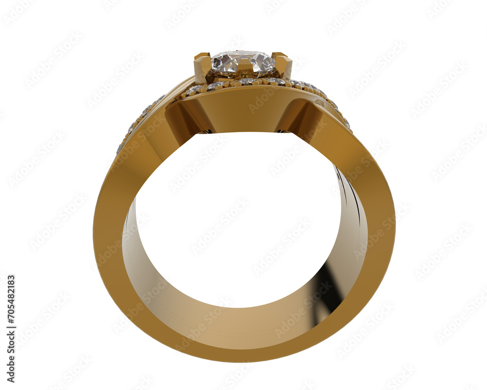 Jewelry isolated on background. 3d rendering - illustration Jewelry isolated on background. 3d rendering - illustration