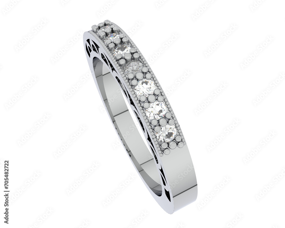 Jewelry isolated on background. 3d rendering - illustration