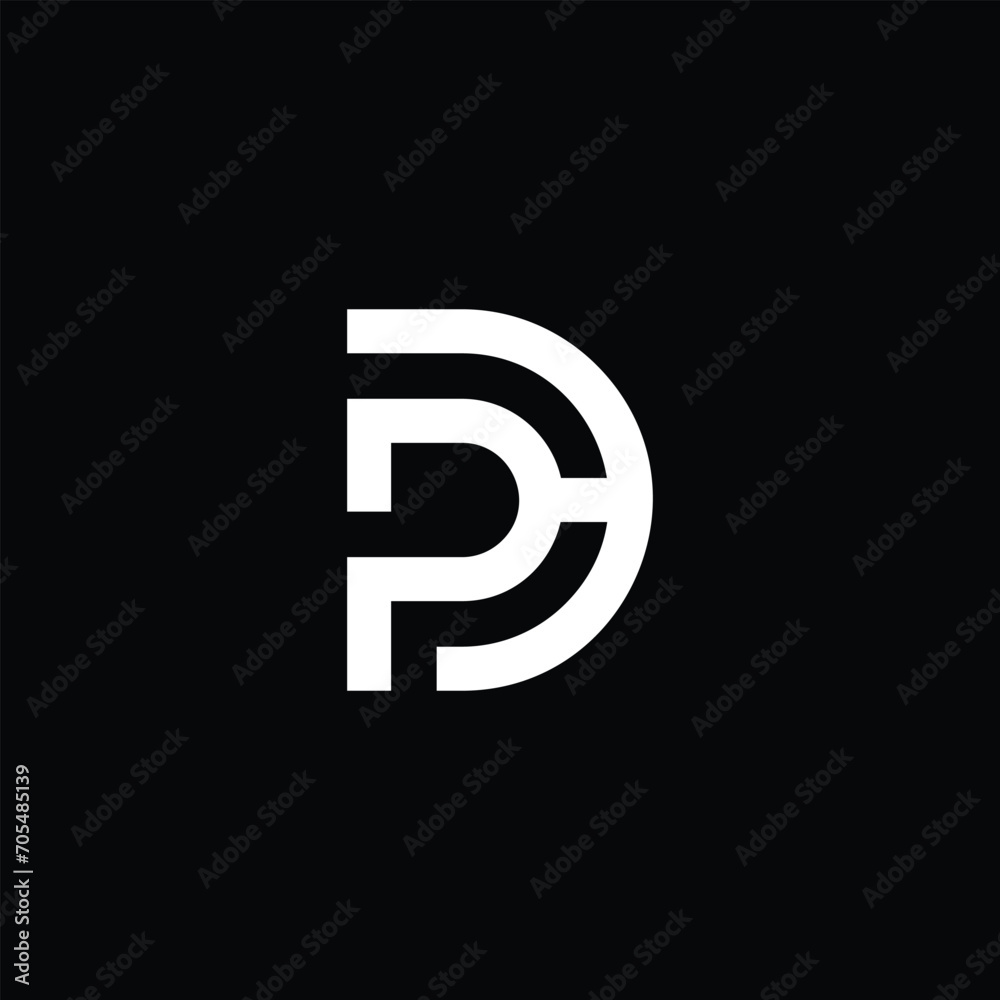 Monogram PD Letter Logo Design. Usable for Business Logo. Logo Element Monogram PD Letter Logo Design. Usable for Business Logo. Logo Element