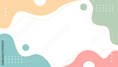 Pastel-colored background vector with abstract shape. Suitable for covers, poster designs, templates, banners, and others