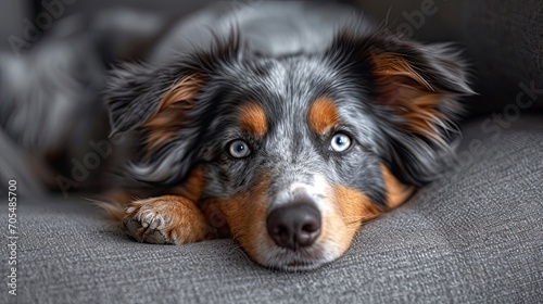 Portrait Pretty Blue Merle Australian Shepherd, Desktop Wallpaper Backgrounds, Background HD For Designer