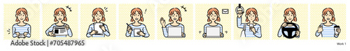 人物イラスト（働く）
