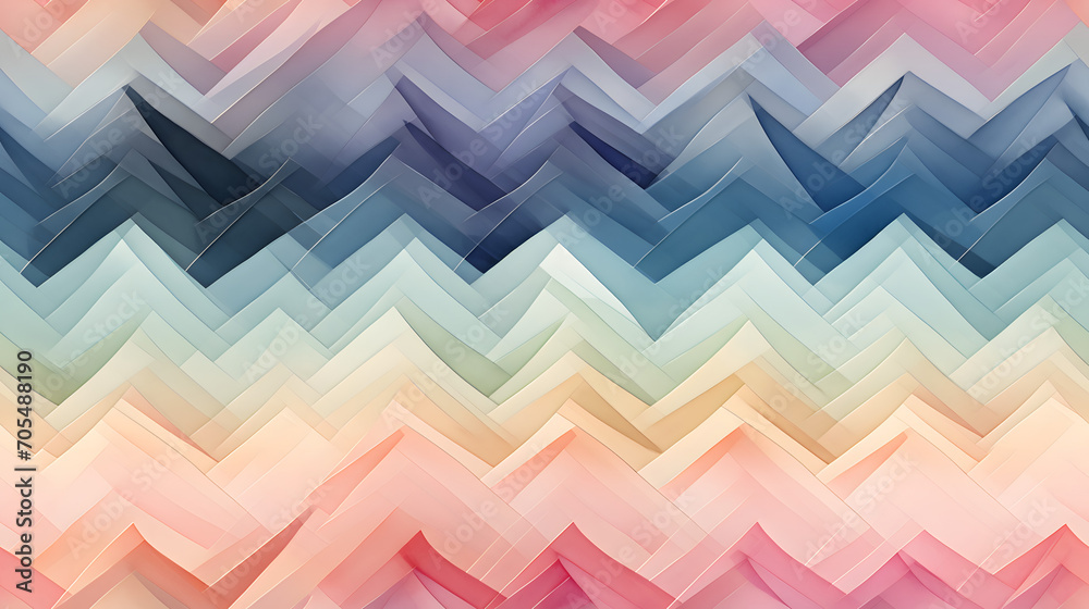 Seamless Watercolor Chevrons Pattern Seamless Watercolor Chevrons Pattern