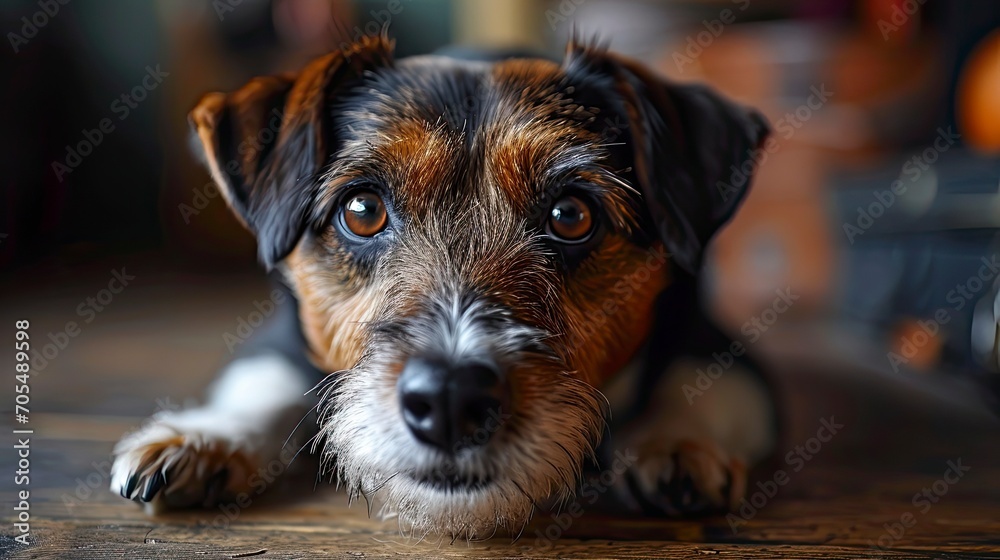 Portrait Funny Dog Jack Russell Terrier, Desktop Wallpaper Backgrounds, Background HD For Designer